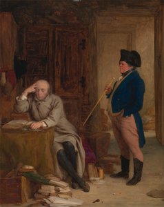 Pan Peregrine Touchwood włamuje się do wielebnego Josiaha Cargilla autorstwa William Mulready