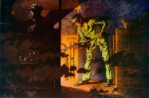 Nocne centrum handlowe, 1930. autorstwa William Newenham Montague Orpen