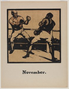 Almanach dwunastu sportów: boks autorstwa William Nicholson