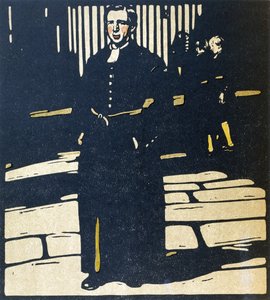 Bluecoat Boy, ilustracja z „London Types”, wyd. William Heinemann autorstwa William Nicholson