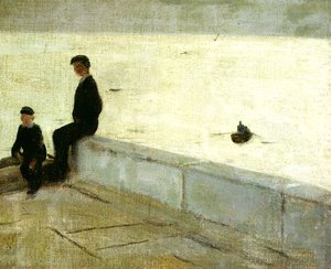 Chłopcy na molo autorstwa William Nicholson