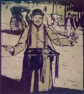 Hawker z „London Types”, wyd. William Heinemann autorstwa William Nicholson