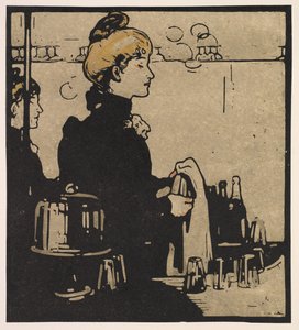 Londyn Typy: Barmanka autorstwa William Nicholson