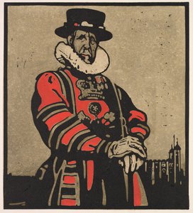 Typy londyńskie: Zjadacz wołowiny autorstwa William Nicholson