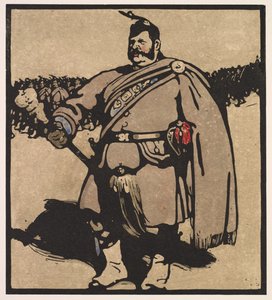 Typy londyńskie: Drum-Major autorstwa William Nicholson