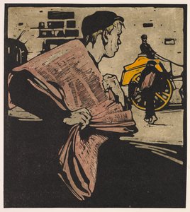 Londyn Typy: News-boy autorstwa William Nicholson