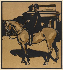 Typy londyńskie: policjant (wzgórze konstytucji) autorstwa William Nicholson