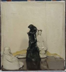 Statuetki i Rodin Brąz autorstwa William Nicholson