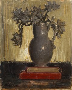 Szary dzban, ok.1941-42 (olej na płótnie) autorstwa William Nicholson