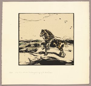 Koń rasy Shire autorstwa William Nicholson