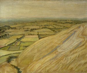 Biały koń (olej na panelu) autorstwa William Nicholson