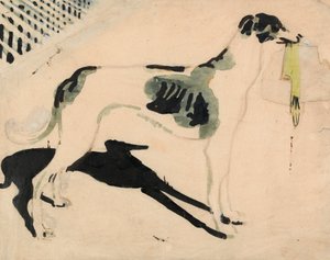 Chart z rękawiczką (akwarela i grafit na papierze) autorstwa William Nicholson