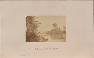 Jezioro Saint Charles, niedaleko Quebecu autorstwa William Notman