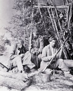 Życie trapera w Kanadzie, fot. Nottman, ok. 1890 r. autorstwa William Notman