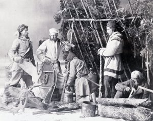 Życie trapera w Kanadzie, fot. Nottman, ok. 1890 r. autorstwa William Notman