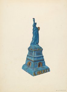 Bank: Statua Wolności, ok. godz. 1940.