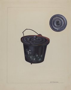 Żelazny czajnik dla dzieci, ok. 1900 r. 1937. autorstwa William O. Fletcher