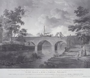 Akwedukt w Barton, niedaleko Manchesteru, 1793 autorstwa William Orme