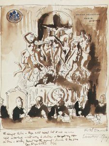 Na Konferencji Pokojowej w Paryżu autorstwa William Orpen
