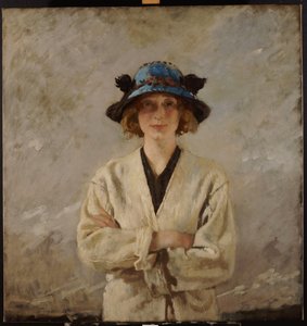 Dziewczyna w niebieskim kapeluszu, 1912