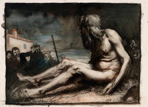 Hiob na gnojowisku autorstwa William Orpen