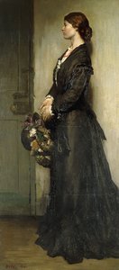 Dama w czerni, 1901 autorstwa William Orpen