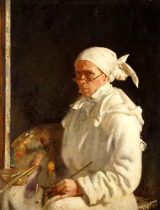Malarz: Autoportret w okularach, 1907 autorstwa William Orpen