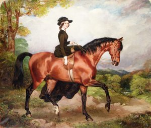 Portret pani Thomas Conolly z Castletown Co. Kildare (olej na płótnie) autorstwa William Osbourne