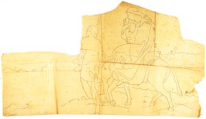 Lot do Egiptu (studium postaci) autorstwa William Page