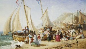 Jednodniowa wycieczka, Ramsgate, 1854 autorstwa William Parrott