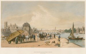 Lambeth i Westminster z Milbank autorstwa William Parrott