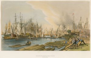 Budowa statków w Limehouse, prezes o zapasach autorstwa William Parrott