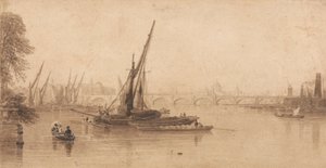 Most Waterloo z Ogrodu MA Taylora, Esq. autorstwa William Parrott
