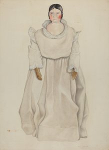Chińska lalka z głową autorstwa William Paul Childers