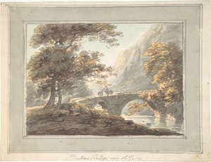 Denham Bridge na Tavy, 1780-1830.