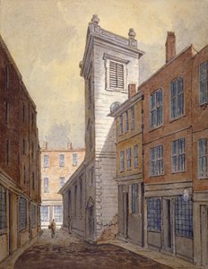 Kościół St George Botolph Lane od George Lane, City of London, c1813