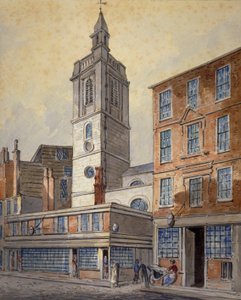 Widok St Dionis Backchurch, City of London, 1815. autorstwa William Pearson