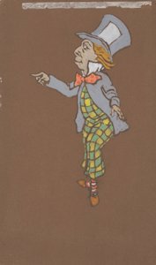Szalony Kapelusznik (projekt kostiumów do filmu Alicja w Krainie Czarów, 1915) autorstwa William Penhallow Henderson
