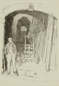 The Wood Sawyer autorstwa William Penhallow Henderson