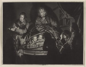 Filozof wygłaszający wykład w planetarium według Josepha Wrighta z Derby (1734-97)