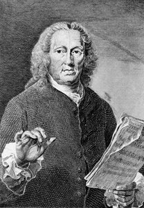 Richard Leveridge, c.1760 (mezzotinta) autorstwa William Pether