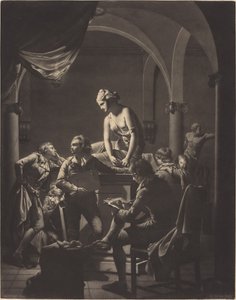 Akademia Lamplight autorstwa William Pether after Joseph Wright
