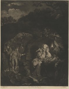 Pustelnik autorstwa William Pether after Joseph Wright