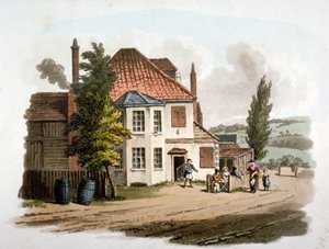 The Farthing Pie House Inn na St Marylebone New Road, Londyn, c1810