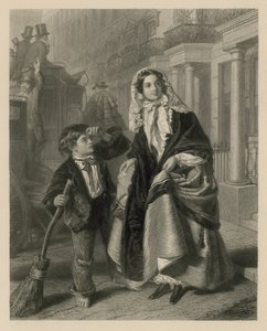 Przekraczający Zamiatacz autorstwa William Powell Frith
