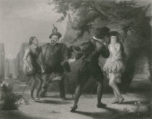 Pojedynek, Dwunasta Noc autorstwa William Powell Frith