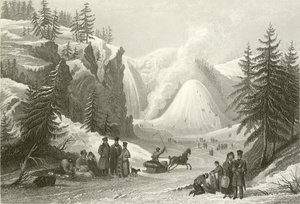 Wodospad i Stożek Montmorency, niedaleko Quebecu