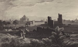 Grób Humajuna, Delhi (rycina) autorstwa William Purser