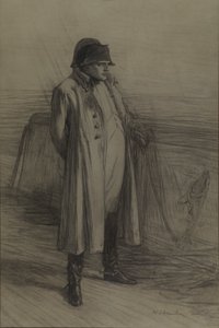 Napoleon na pokładzie "Bellerophon", ok. 1880 r. (węgiel, czarna kreda) autorstwa William Quiller Orchardson