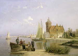 Dom Pytanie, na Amstel, Amsterdam autorstwa William R. Dommersen